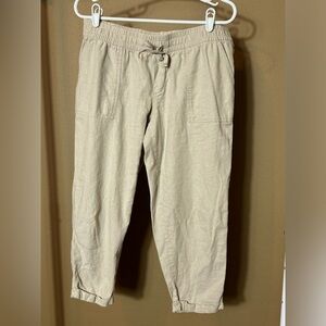 Old Navy cropped linen pant